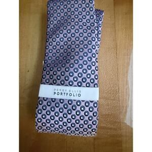 Perry Ellis Portfolio Men’s Tie Berman Neat Pink and Blue NWT